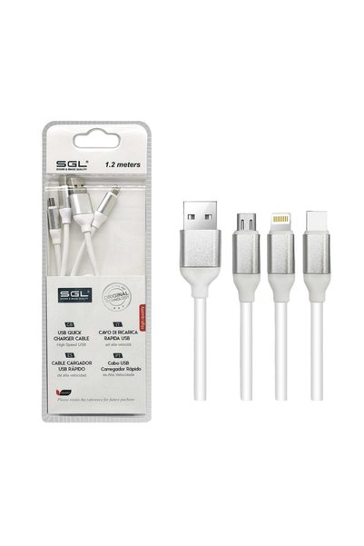 sgl Καλώδιο φόρτισης & data 3in1 - Fast Charge - FB3 - 1.2m - 099231