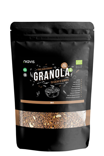 Niavis Granola cu Cacao si Seminte Ecologica/Bio 200g