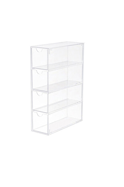Choice 1pc Multi-Tier Acrylic Glasses Display Cabinet - Dustproof Desktop Org...