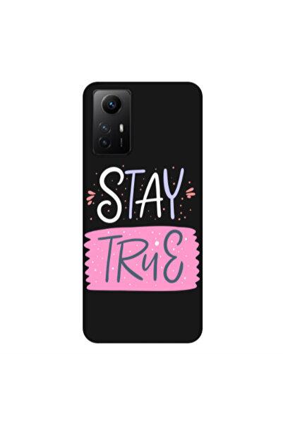 Other Xiaomi Redmi Note 12s Stay True Black Colored Silicone TPU Θήκη