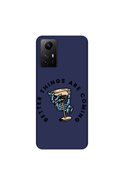 Other Xiaomi Redmi Note 12s Better Things Are Coming Dark blue Colored Silico...