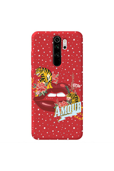 Other Xiaomi Redmi Note 8 Pro Amour Red Colored Silicone TPU Θήκη