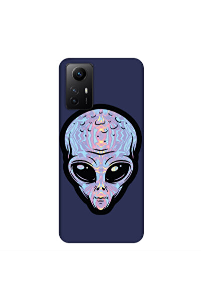 Other Xiaomi Redmi Note 12s Alien Dark blue Colored Silicone TPU Θήκη