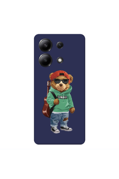 Other Xiaomi Redmi Note 13 4G Summer Tedy Dark blue Colored Silicone TPU Θήκη