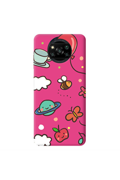 Other Xiaomi Poco X3 /X3 Pro cute little ones Fuchsia Colored Silicone TPU Θήκη