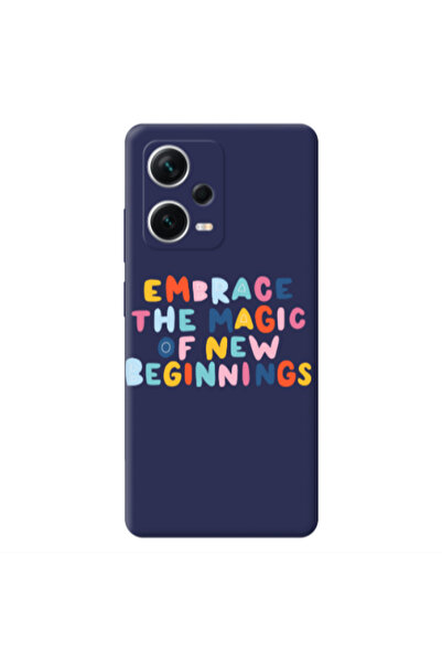 Other Xiaomi Poco X5 Embrace Dark blue Colored Silicone TPU Θήκη