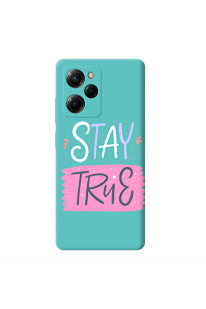 Other Xiaomi Poco X5 Pro Stay True Turquoise Colored Silicone TPU Θήκη
