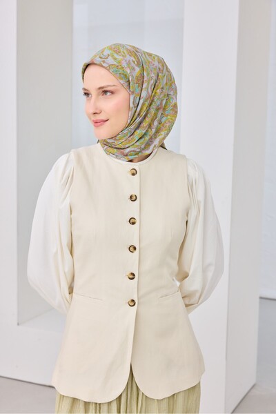 Silk Home Velora Scarf Ethnic Oil Green