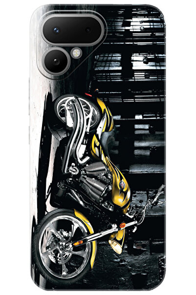 TECNO Pova Curve 2 5G (LK7k) Uyumlu Kılıf Desen Baskılı Silikon Motorcycle ST...