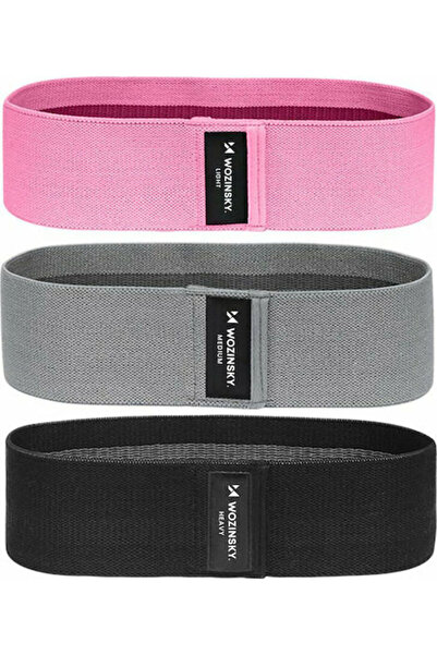 WOZINSKY Fitness WFB-01 Σετ Μίνι Λάστιχων Αντίστασης 3 τεμαχίων Πολύχρωμα 0,7...