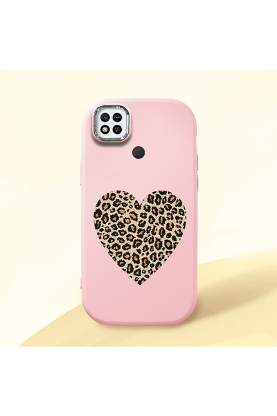 Hontinga Redmi 10A Compatible Case Camera Protector Pink Silicone Couple Phon...