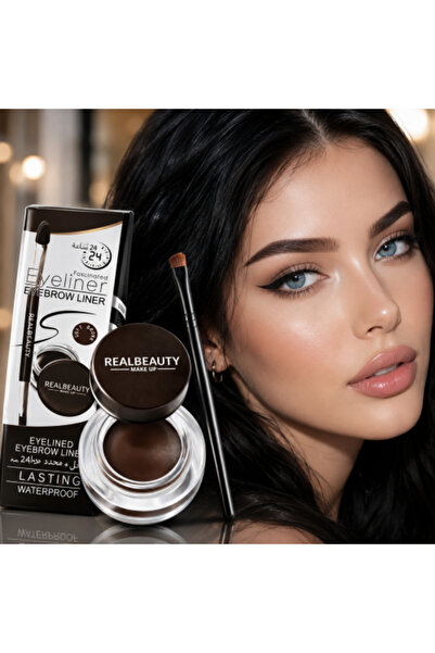 real beauty مصحح ومحدد الحواجب باللون البني من ريل بيوتي، مجموعة تحديد العيون...