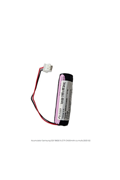 Uniross Acumulator 18650 1s 3.7V 3400mAh cu mufa 2503-02 (celula Samsung SDI)