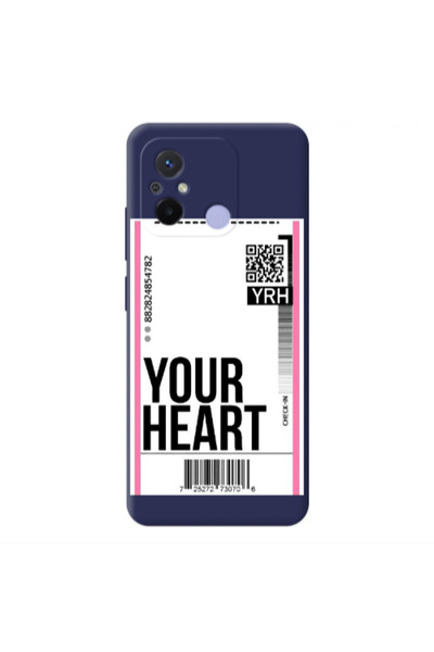 Other Xiaomi Redmi 12C Your Heart YRH Dark blue Colored Silicone TPU Θήκη