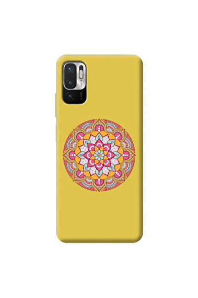 Other Xiaomi Redmi Note 10 Pro 5G Mandala D103 Yellow Colored Silicone TPU Θήκη