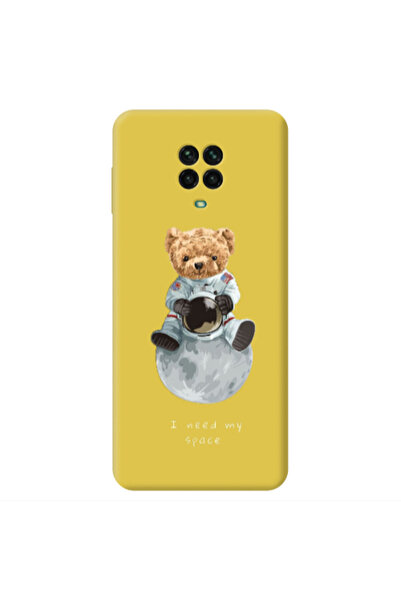 Other Xiaomi Redmi Note 9 Pro Bear in space Yellow Colored Silicone TPU Θήκη