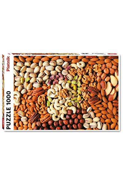 Piatnik Puzzle Piatnik, Diferite tipuri de nuci, 1000 Piese, 67,5 x 44,1 cm, ...