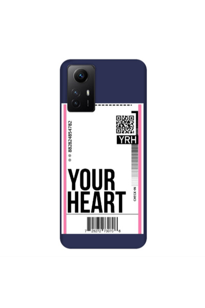 Other Xiaomi Redmi Note 12s Your Heart YRH Dark blue Colored Silicone TPU Θήκη
