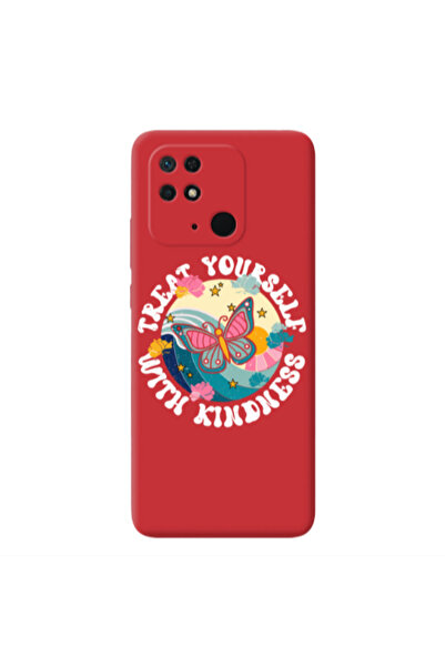 Other Xiaomi Redmi 10C Kindless Yourself Red Colored Silicone TPU Θήκη