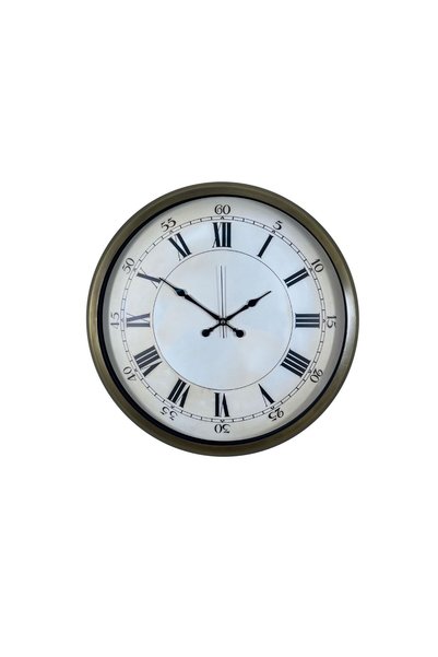 Genel Markalar Vintage Roma Rakamlı 52 Cm Metal Duvar Saati
