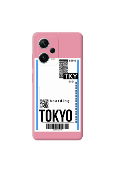 Other Xiaomi Poco X5 Tokyo Boarding Pink Colored Silicone TPU Θήκη