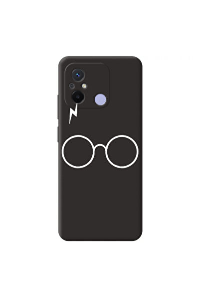 Other Xiaomi Redmi 12C glasses Black Colored Silicone TPU Θήκη