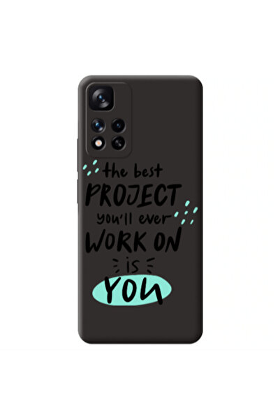 Other Xiaomi Redmi Note 11 Pro 5G The Best Project Black Colored Silicone TPU...