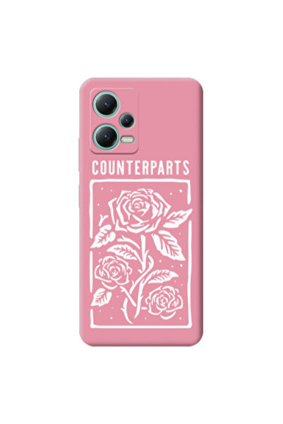 Other Xiaomi Redmi Note 12 Pro 5G Counterparts Pink Colored Silicone TPU Θήκη