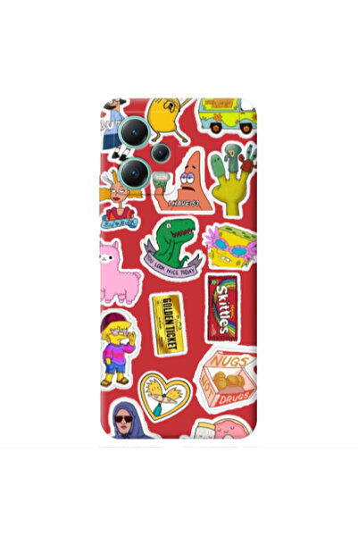 Other Xiaomi Redmi Note 12 Pro 5G best cartoons Red Colored Silicone TPU Θήκη