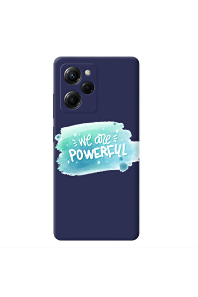 Other Xiaomi Poco X5 Pro We are Powerful Dark blue Colored Silicone TPU Θήκη