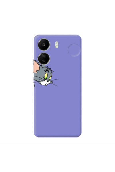 Other Xiaomi Redmi 13C Tom 1 Purple Colored Silicone TPU Θήκη