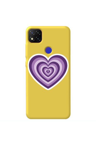 Other Xiaomi Redmi 9c My Heart Is Yours 2 Yellow Colored Silicone TPU Θήκη