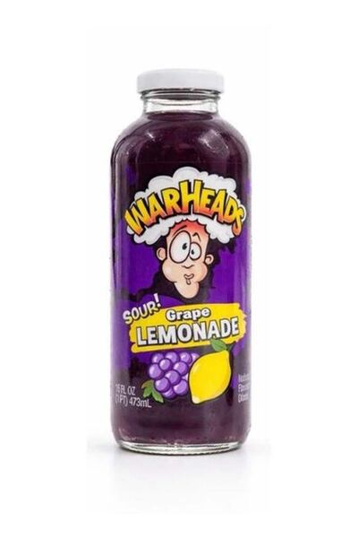 WarHeads عصير عنب حامض بالليمون 473 مل