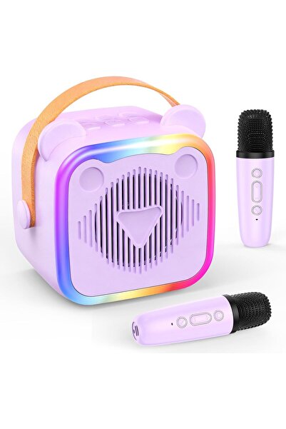 Urban URBANNX Mini Karaoke Machine with 2 Wireless Microphones for Kids and A...