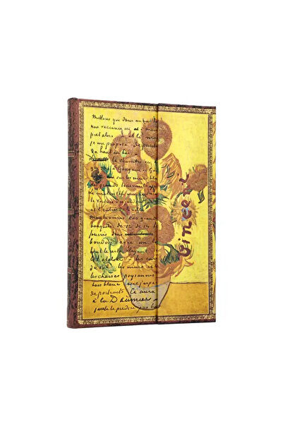 Paperblanks Van Gogh, Sunflowers Hard Cover 13X18 cm Unlined Notebook Pb1521-6