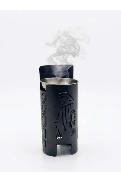 Mony moon Modern Metal Incense Burner with Luxurious Hollow Out Arabic Patter...
