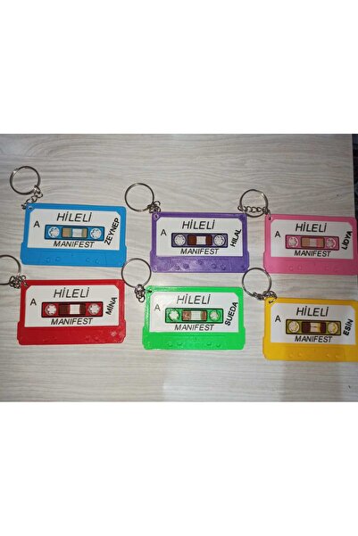 ATOLYETASBAHCE Manifest ( Rüya ) 6 Parça Kaset Anahtarlık (8.5 cm)