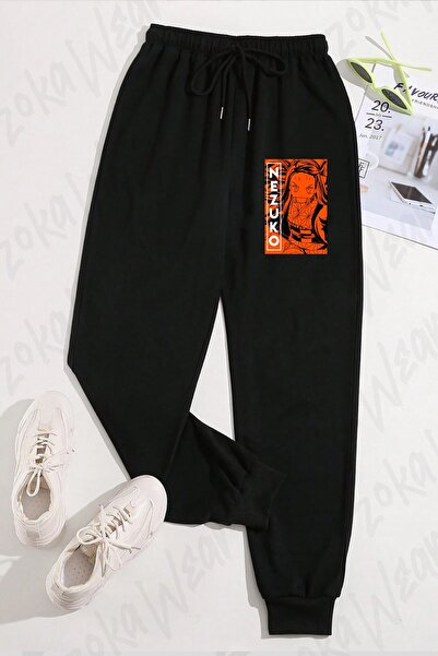 ZOKAWEAR Unisex Demon Slayer Nezuko Kamado Character Printed Sweatpants