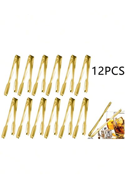 Choice1 12pcs 6/12pcs Stainless steel ice tongs, food tongs, sugar tongs, sui...