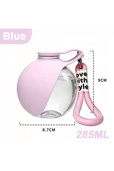 Choice Pink 2in1 Portable Dog Water Bottle Built In Collapsible Bowl Outdoor ...