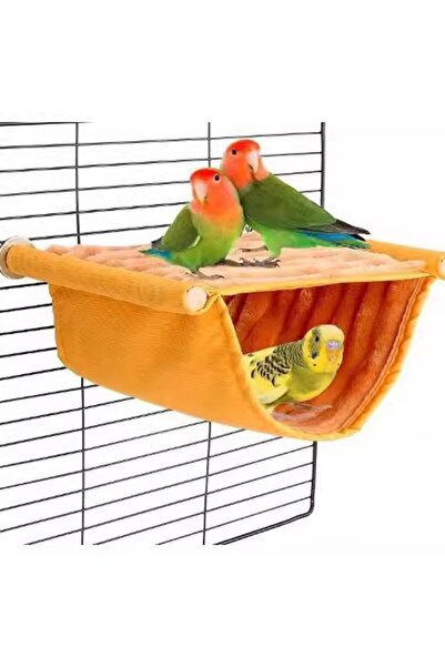 Choice1 L YELLOW Parrot Hammock Bird Nest Peony Budgie Home Use Hanging Four-...