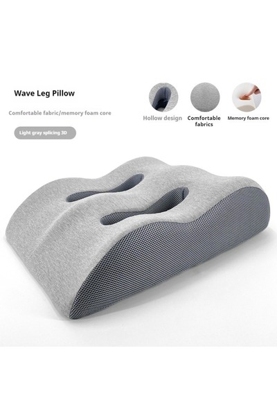 choice2 54x43x15cm Light gray Ergonomic Memory Foam Leg Foot Raiser Pillow Su...