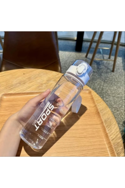 Choice29 560ml Transparent White Brand BPA Free Leak Proof Sports Water Bottl...