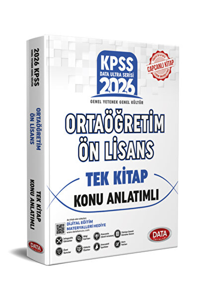 Data Yayınları KPSS Genel Yetenek - Genel Kültür Ortaöğretim Ön Lisans Tek Ki...