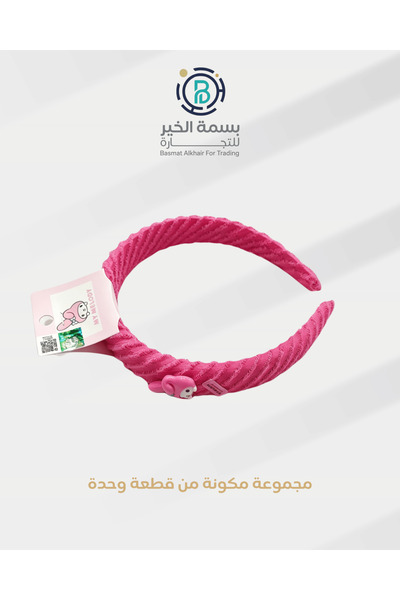 Hello Kitty طوق شعر قطعة وحدة للفتيات مطبوعة برسومات شخصية كرتونية هالو كاتي