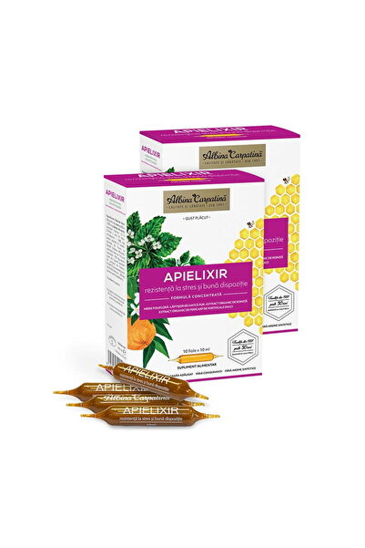 Albina Carpatina Apielixir Rezistenta la Stres si Buna Dispozitie 20+10 fiole...