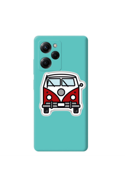 Other Xiaomi Poco X5 Pro Minibus Turquoise Colored Silicone TPU Θήκη