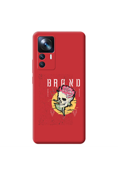 Other Xiaomi Mi 12T Skull Roses Red Colored Silicone TPU Θήκη