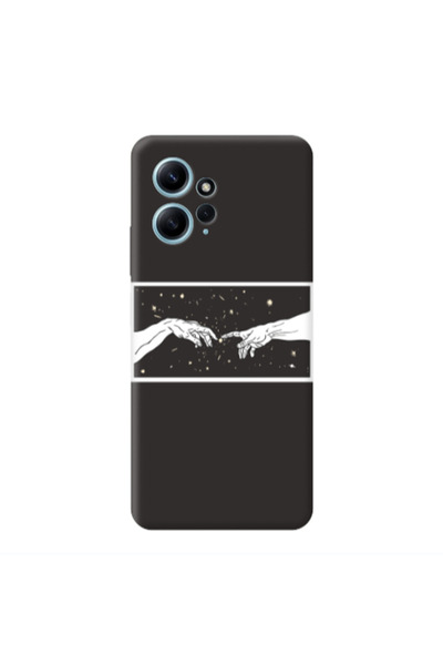 Other Xiaomi Redmi Note 12 4G Touch Black Colored Silicone TPU Θήκη