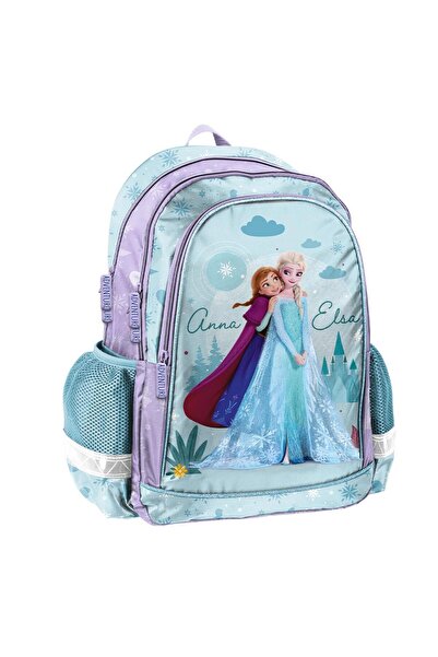 PASO Ghiozdan fete pentru școală, model Anna și Elsa Frozen, turcoaz -